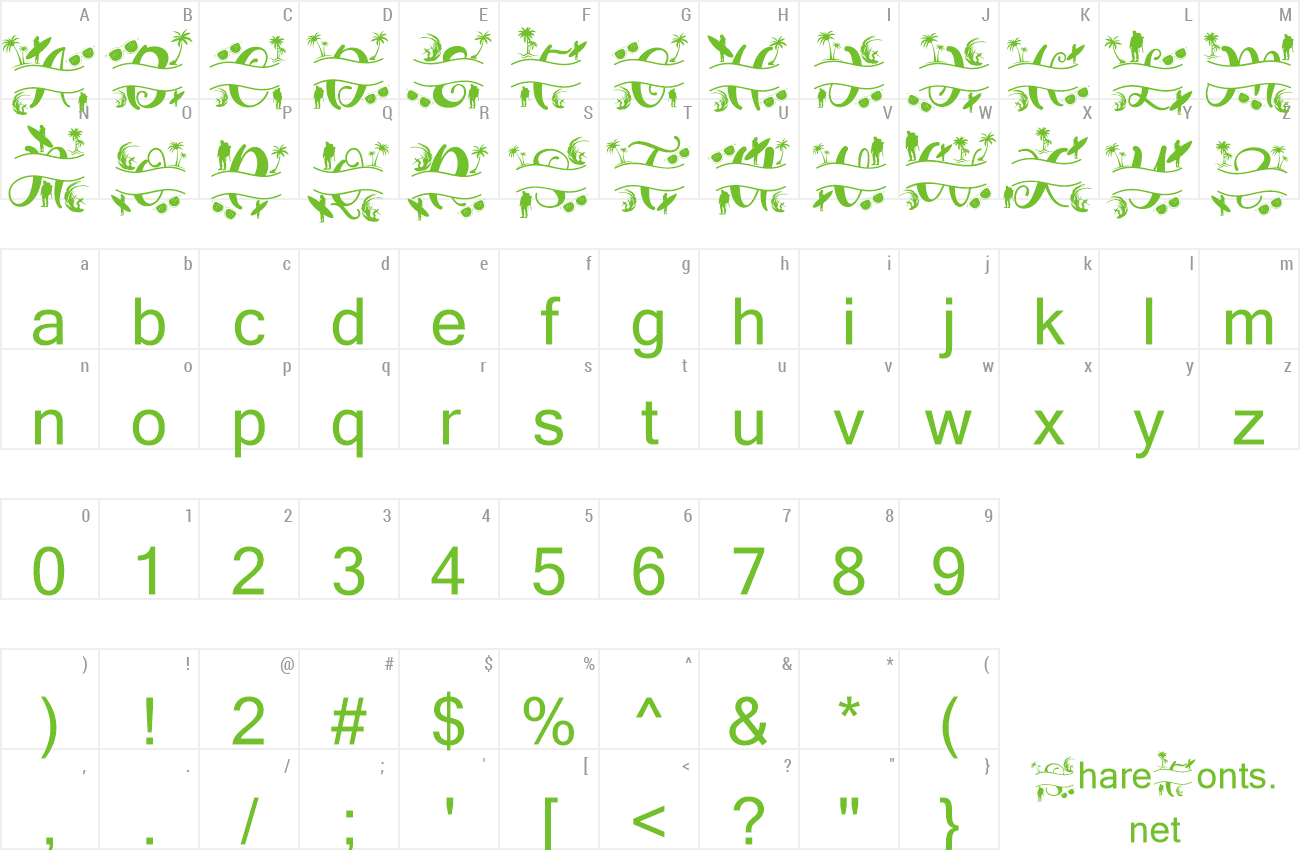 Font Summer Style Monogram preview